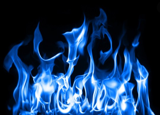 Blazing Blue Flames