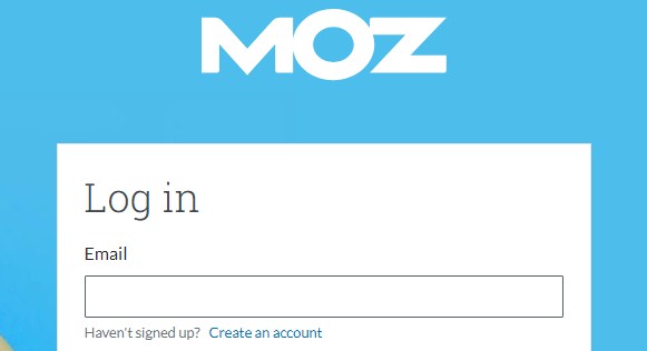 Login MOZ