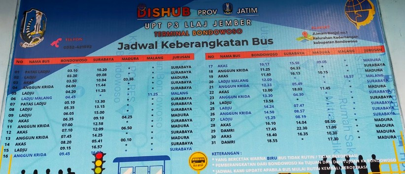 Jadwal Bus Terminal Bondowoso Terbaru Antar Kota Dan Provinsi Tarif Ekonomi dan Patas 2 Jadwal Bus Terminal Bondowoso Terbaru Antar Kota Dan Provinsi Tarif Ekonomi dan Patas
