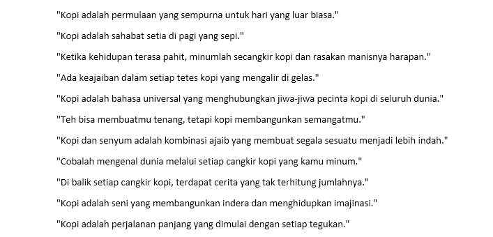 30 Kata Bijak Kopi Semangat Dan Lucu Hari Ini